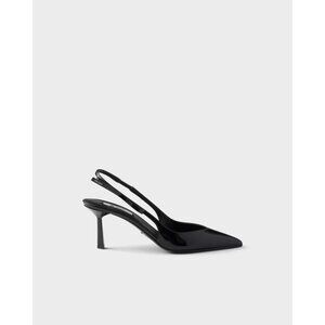 Prada Heeled Slingback Pumps In Leather IT 38 Women